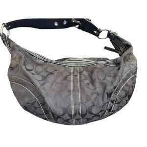 Hobo Vintage Coach Signature Cs Shoulder Bag black10076